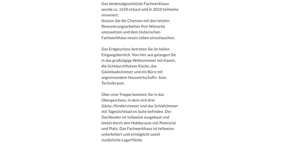 Einfamilienhaus Eschwege - 6 Zimmer, 150 m&sup2;, 125.000&euro; | Angebot:25810352