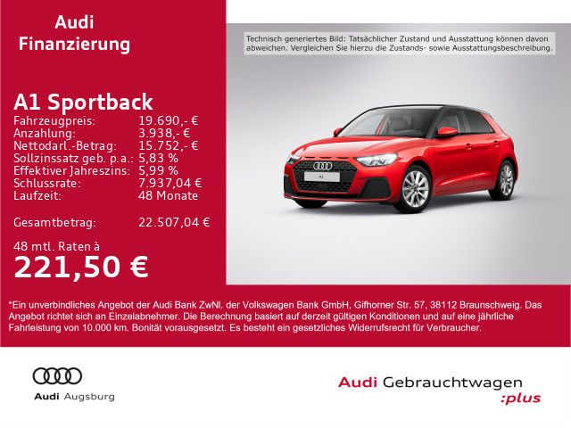 Audi A1 29.900 km 19.690 € Gersthofen 86368