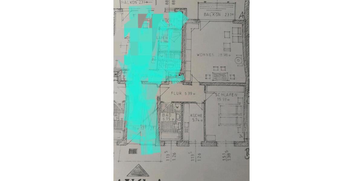 Etagenwohnung Neutraubling - 2 Zimmer, 63 m&sup2;, 980&euro; | Angebot:24743232