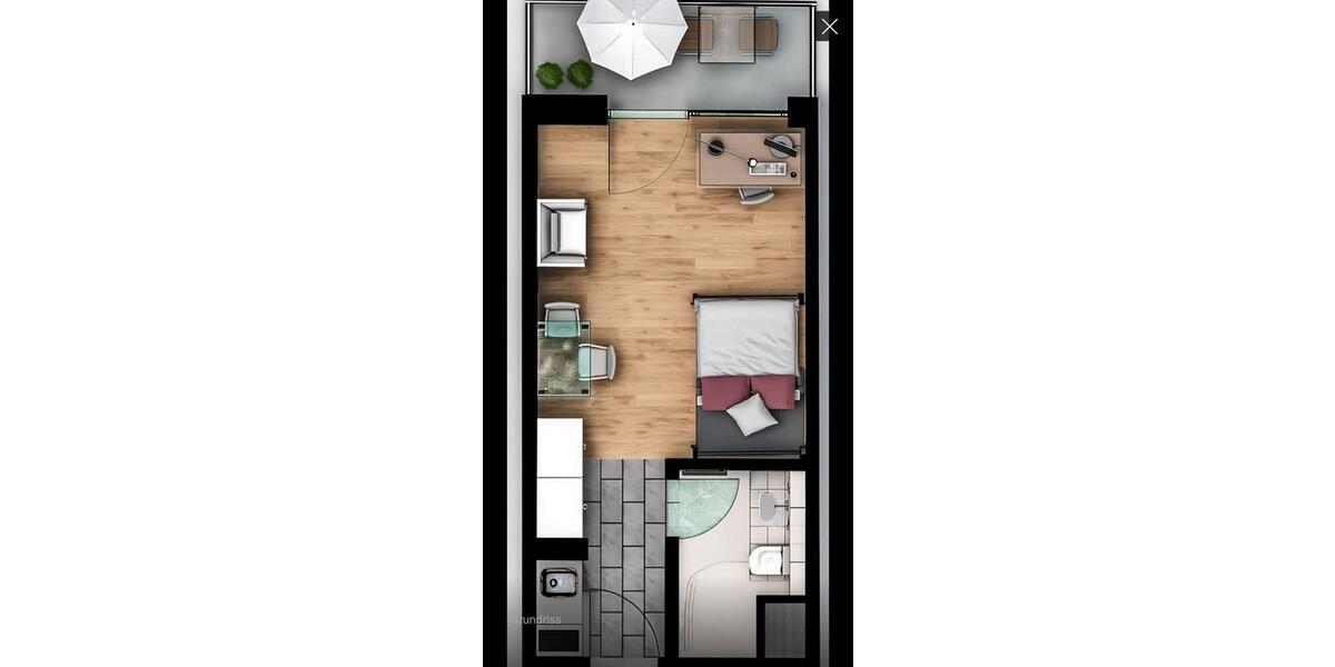 Etagenwohnung Regensburg Brandlberg - 1 Zimmer, 23 m&sup2;, 145.000&euro; | Angebot:25084829