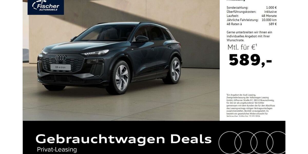 Audi Q6 e-tron 7.608 km 63.880 &euro; Ursensollen 92289