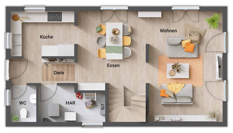 Einfamilienhaus Apolda - 4 Zimmer, 129 m&sup2;, 352.386&euro; | Angebot:25781002