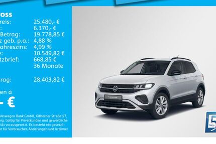 VW T-Cross 1.447 km 25.480 &euro; München 80687
