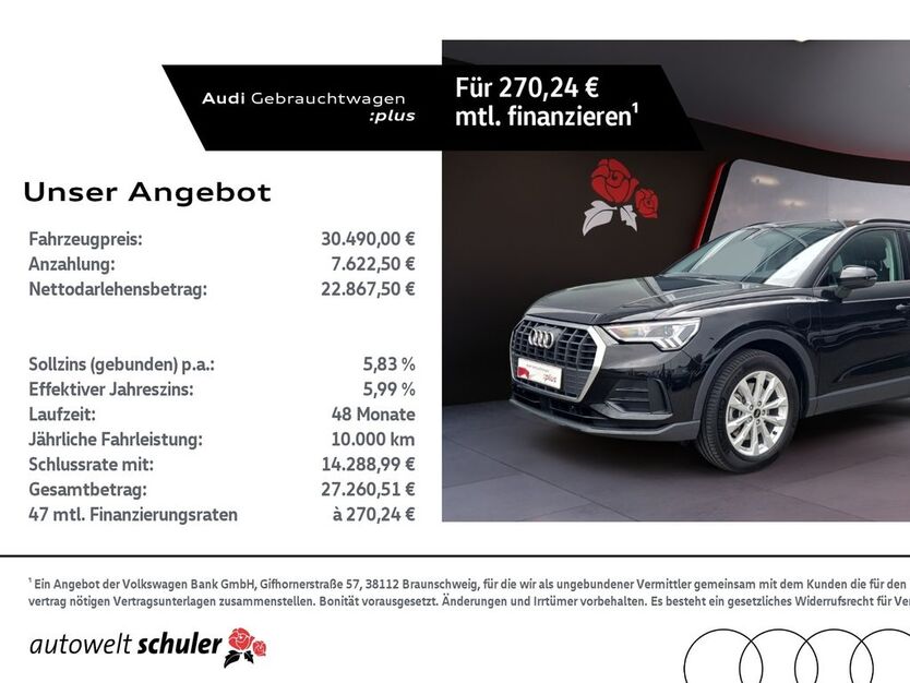 Audi Q3 39.560 km 30.490 € Villingen-Schwenningen 78052