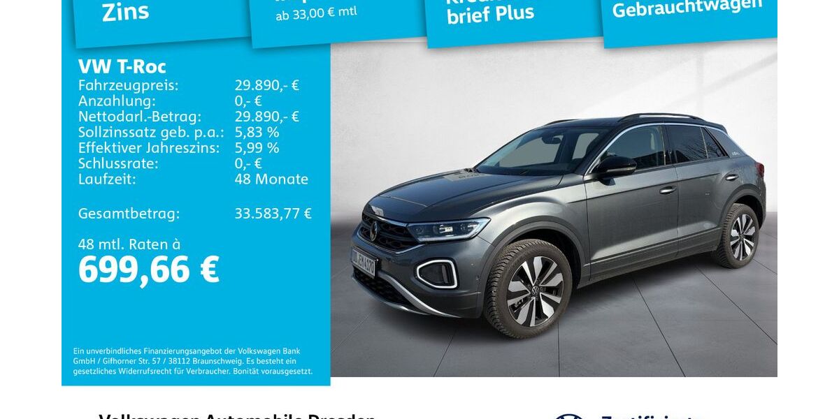 VW T-Roc 12.637 km 29.890 &euro; Dresden 01067