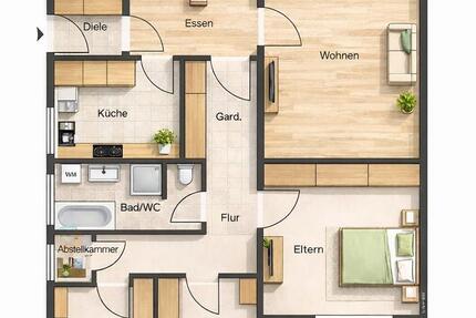 Wohnung Biberach an der Riß - 4.5 Zimmer, 100 m&sup2;, 309.000&euro; | Angebot:27073172
