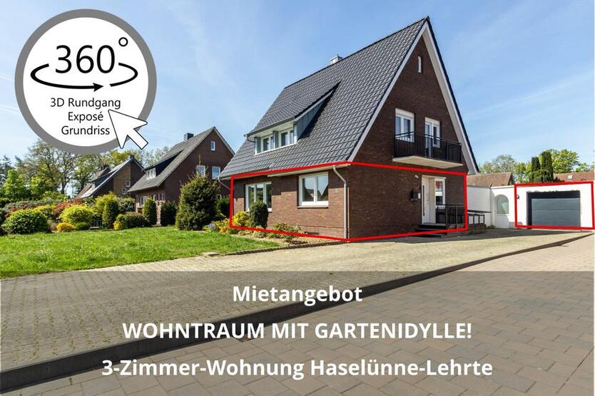 3-Zimmer-Wohnung: WOHNTRAUM MIT GARTENIDYLLE!