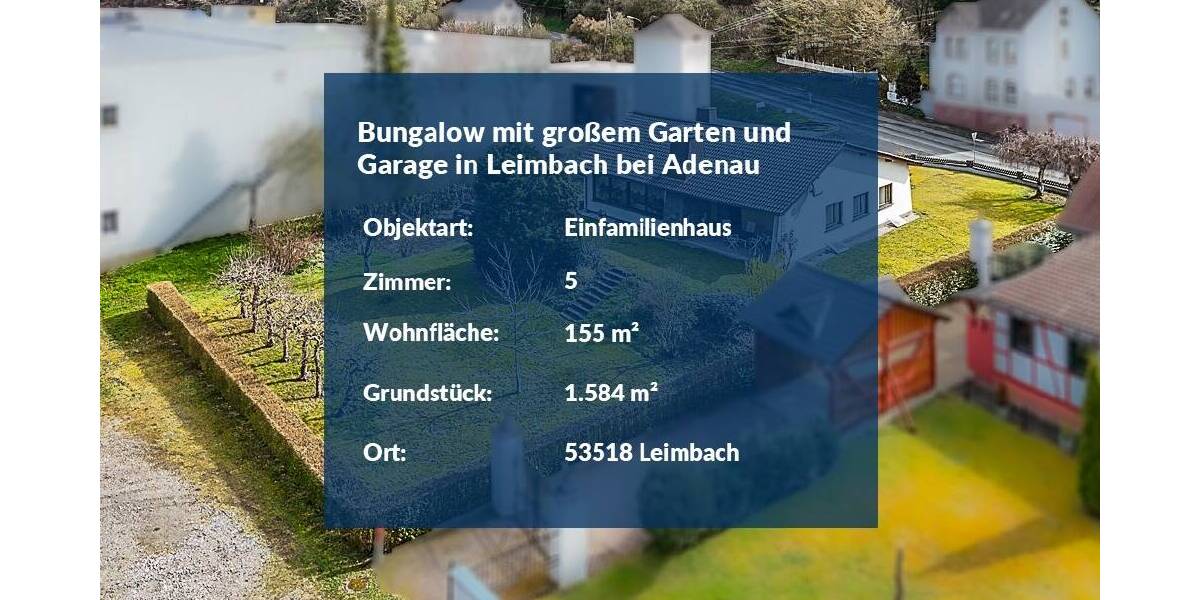 Einfamilienhaus Leimbach - 5 Zimmer, 155 m&sup2;, 220.000&euro; | Angebot:25997915