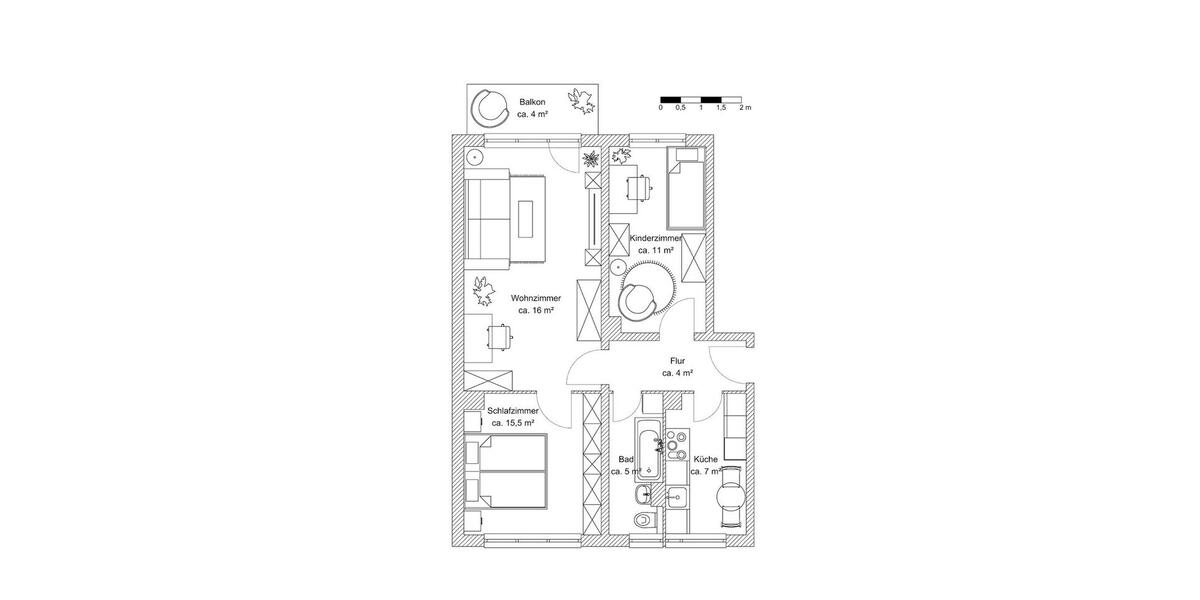 Etagenwohnung Prenzlau - 2.5 Zimmer, 59 m&sup2;, 80.000&euro; | Angebot:26865418