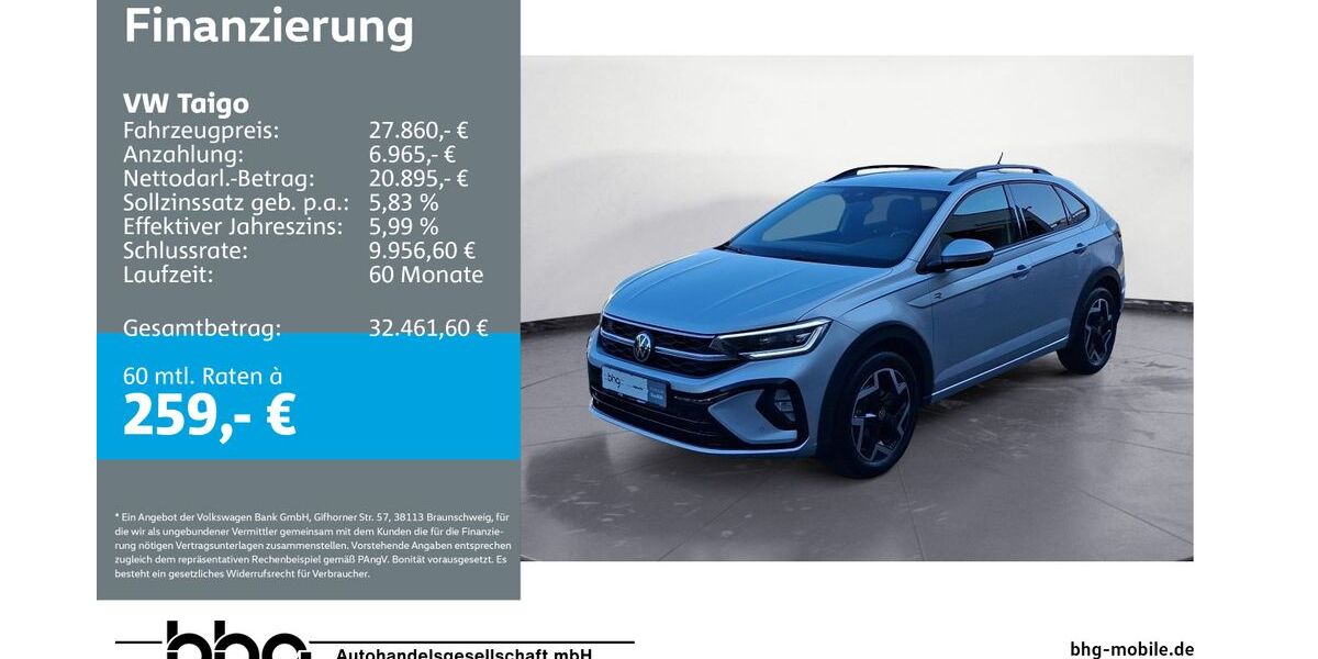 VW Taigo 15.882 km 27.860 &euro; Kehl 77694