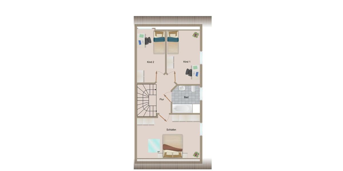 Doppelhaushälfte Bielefeld Heepen - 4 Zimmer, 97 m&sup2;, 561&euro; | Angebot:25360610