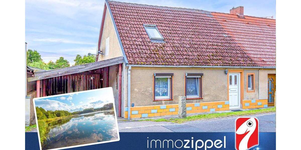 Wohnen am schönen Haussee in Gerswalde: DHH, 4Zi., Wohn-Kü., 2 Bäder, Nebengebäude, 1.256 m² Grdstck 4 zimmer