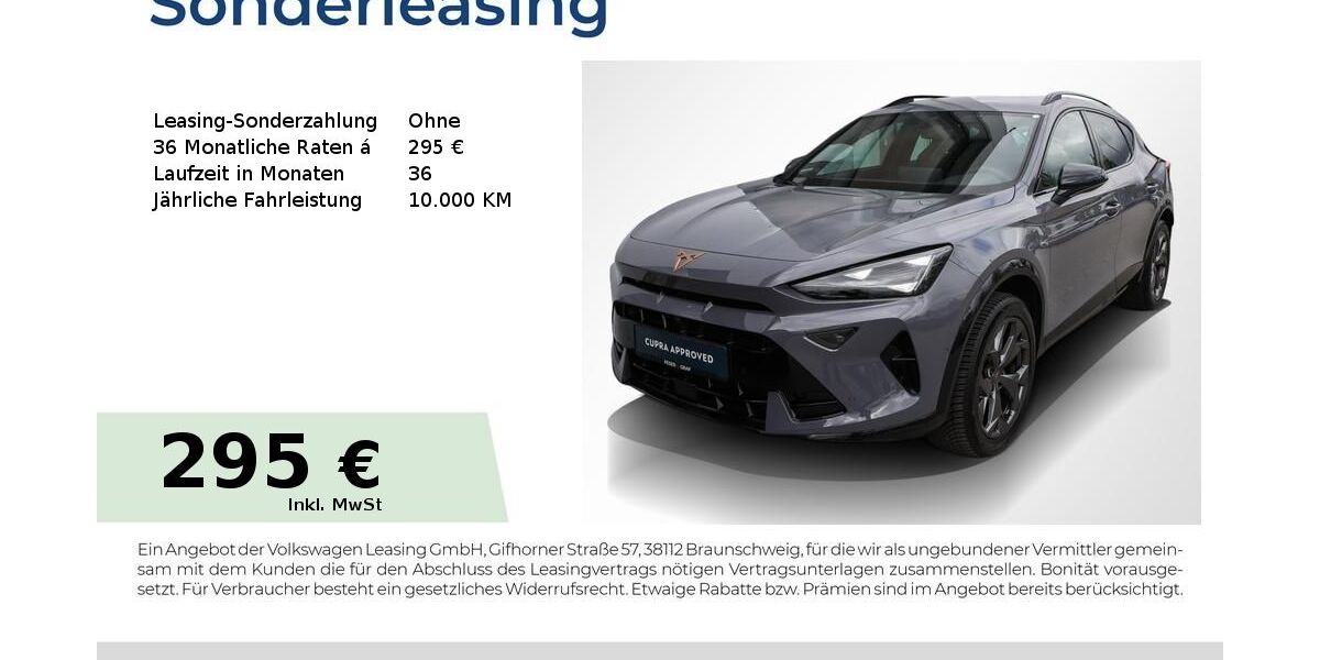 Cupra Formentor 16.150 km 32.440 &euro; Forchheim 91301