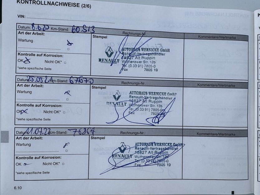 Renault Clio Cargo 2-Si Klima Navi Temp 1Hd ZahnrNeu EU6 100.000 km 7.000 € Erftstadt 50374