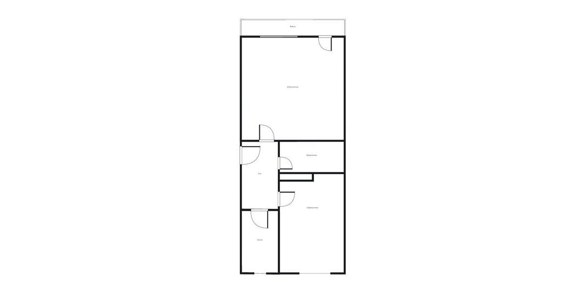Etagenwohnung Braunschweig Lehndorf-Watenbüttel - 2 Zimmer, 57 m&sup2;, 552&euro; | Angebot:26367166