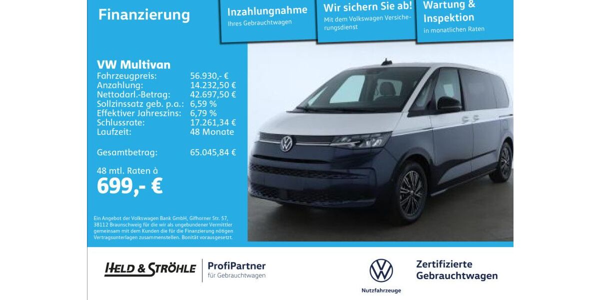 VW T7 Multivan 6.776 km 56.930 &euro; Ulm 89079