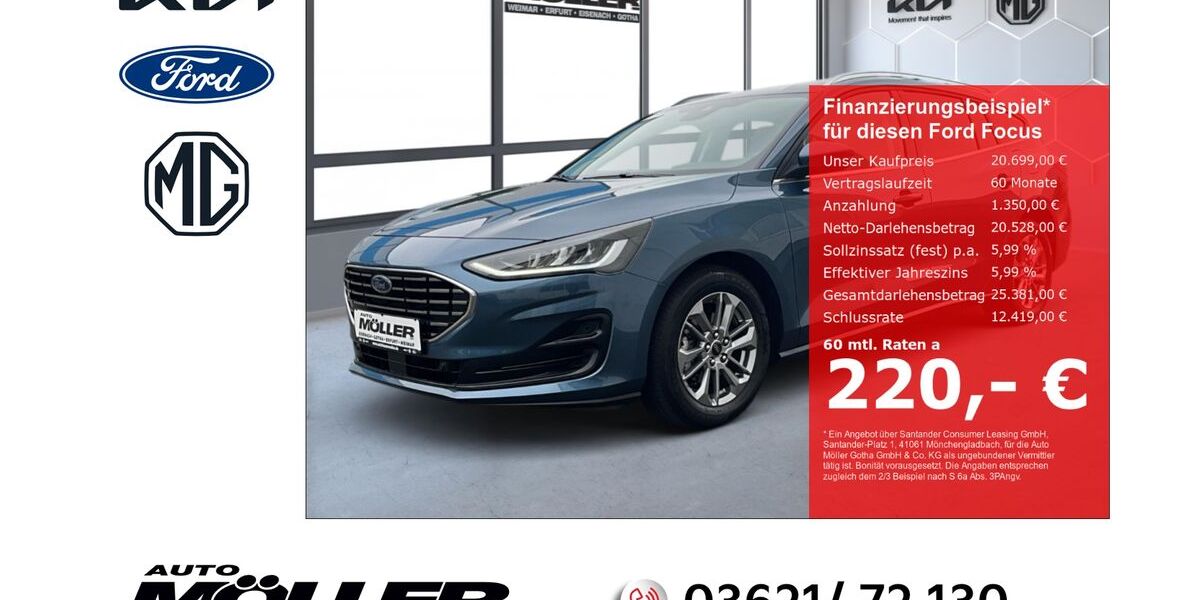 Ford Focus 27.288 km 19.989 &euro; Gotha 99867