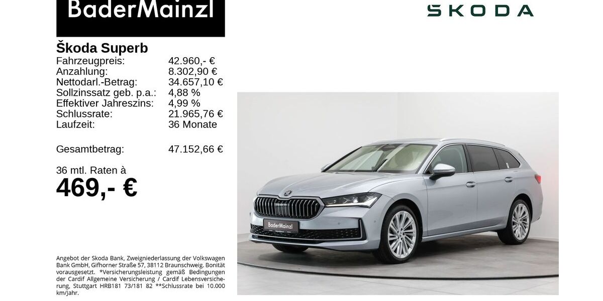 Skoda Superb 17.948 km 42.560 € Feldkirchen/Westerham 83620