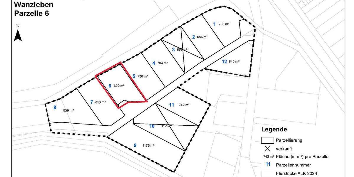Grundstück zu verkaufen in Wanzleben-Börde 110.720 € 692 m² zimmer