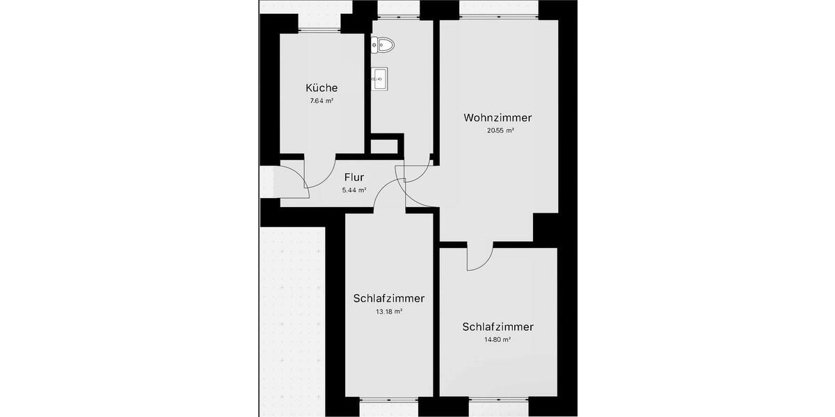 Etagenwohnung Wolmirstedt - 3 Zimmer, 70 m&sup2;, 490&euro; | Angebot:26368739