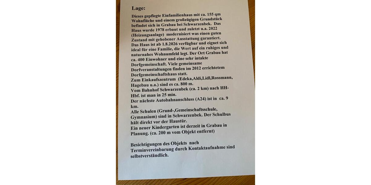 Einfamilienhaus Schwarzenbek - 4 Zimmer, 150 m&sup2;, 495.000&euro; | Angebot:26017232