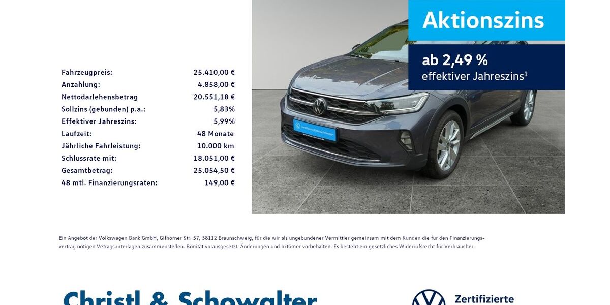 VW Taigo 18.300 km 24.712 € München 81476