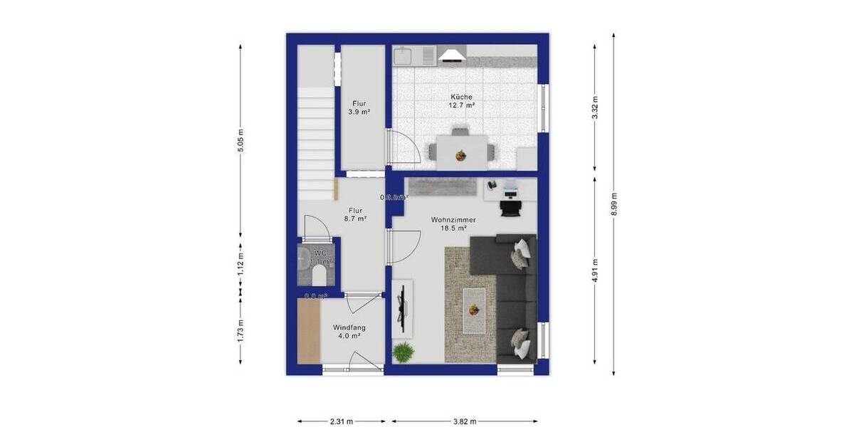 Reihenendhaus Magdeburg Neue Neustadt - 3 Zimmer, 100 m&sup2;, 185.000&euro; | Angebot:26320546