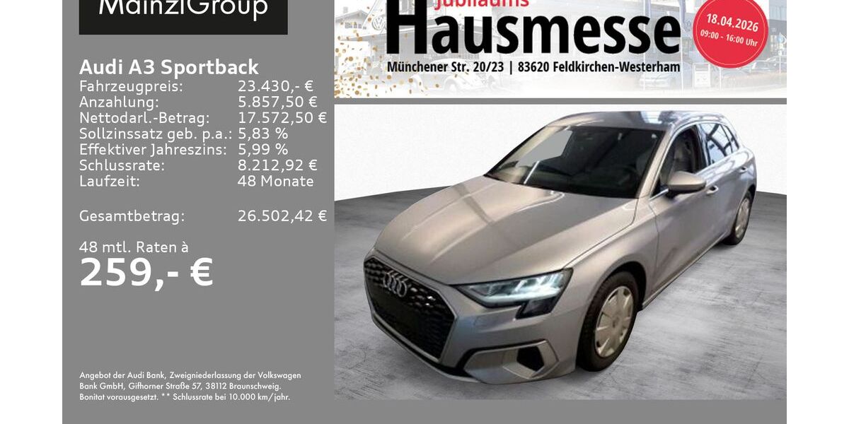 Audi A3 16.300 km 23.430 &euro; Feldkirchen/Westerham 83620