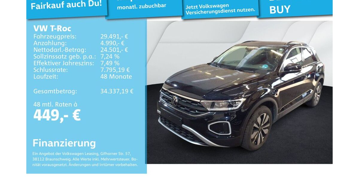 VW T-Roc 20.805 km 29.491 &euro; Mannheim 68309