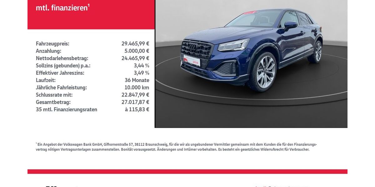 Audi Q2 6.865 km 29.466 &euro; Nordhausen 99734