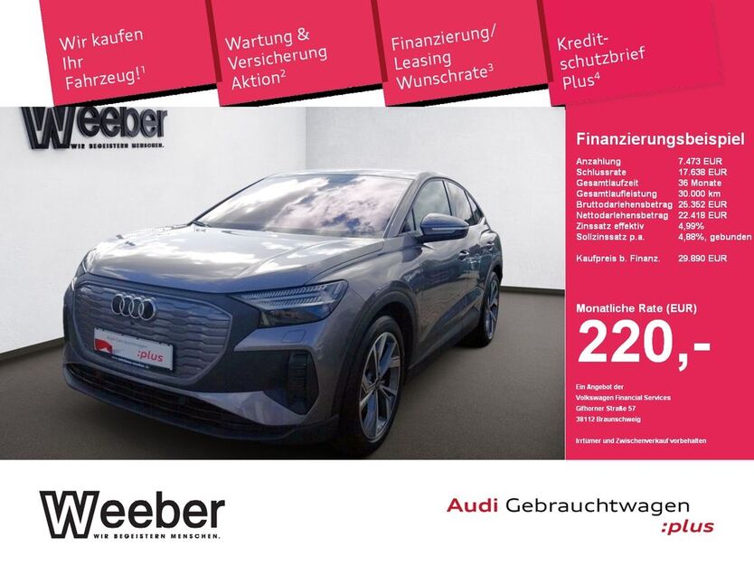 Audi Q4 e-tron 48.057 km 24.449 € Herrenberg 71083