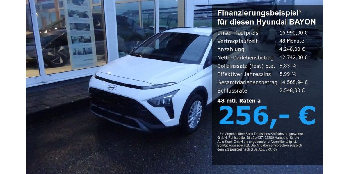 Hyundai BAYON 21.000 km 16.990 &euro; Bad Feilnbach 83075