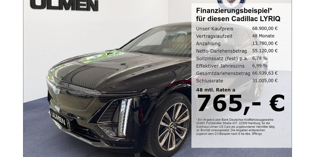 Cadillac LYRIQ 1.500 km 68.900 &euro; Düsseldorf 40231