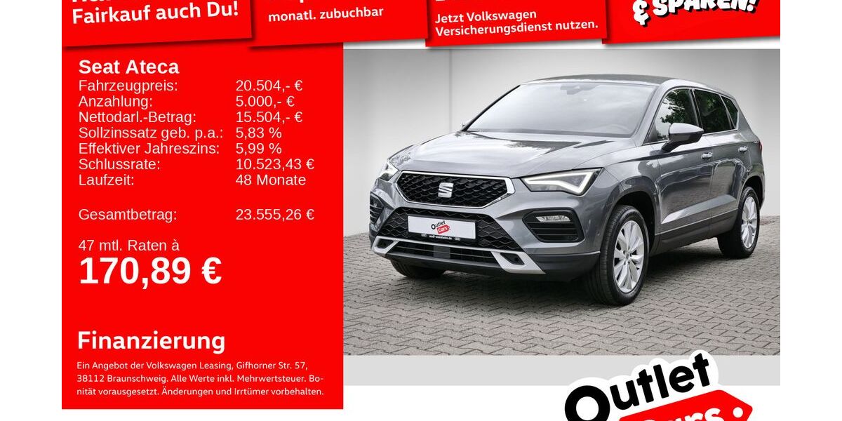 Seat Ateca 81.630 km 18.999 &euro; Weinheim 69469