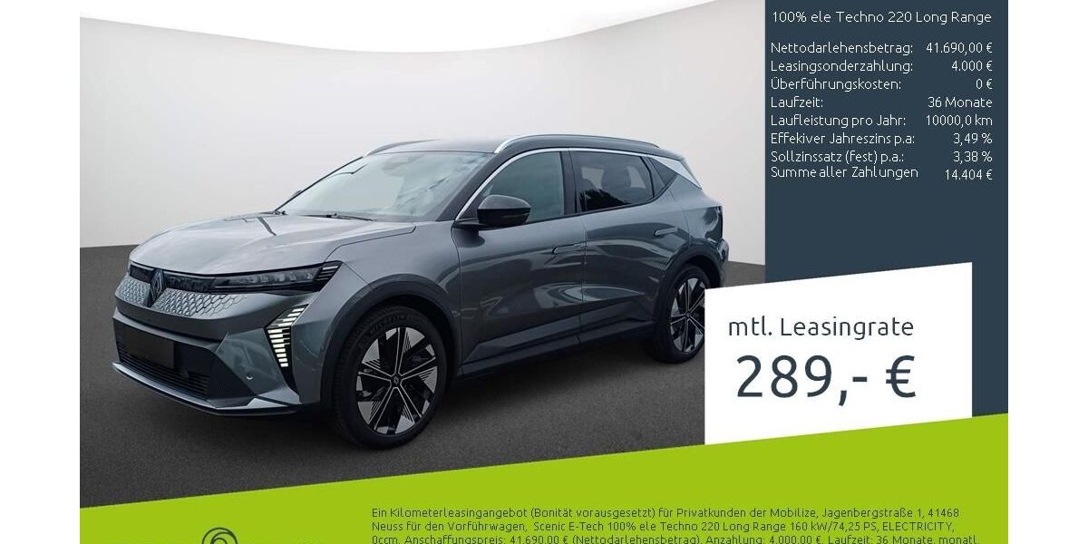 Renault Scenic 6.000 km 37.700 &euro; Münster - Amelsbüren 48163