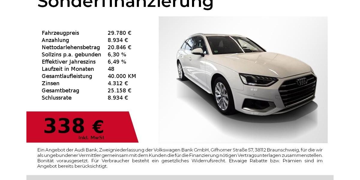 Audi A4 43.350 km 29.780 &euro; Nürnberg 90411