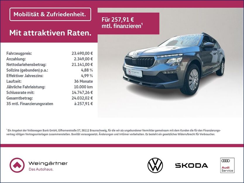Skoda Kamiq 5.550 km 23.490 € Miesbach 83714