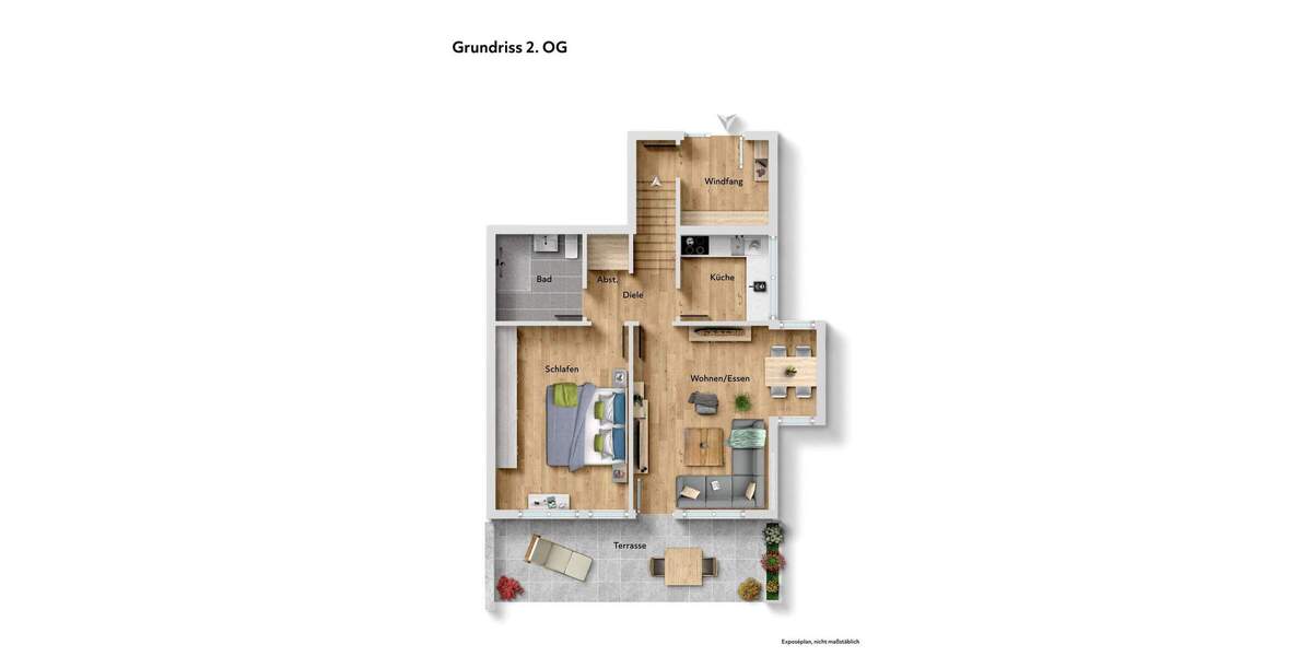 Etagenwohnung Gundelfingen - 2 Zimmer, 63 m&sup2;, 315.000&euro; | Angebot:25692971