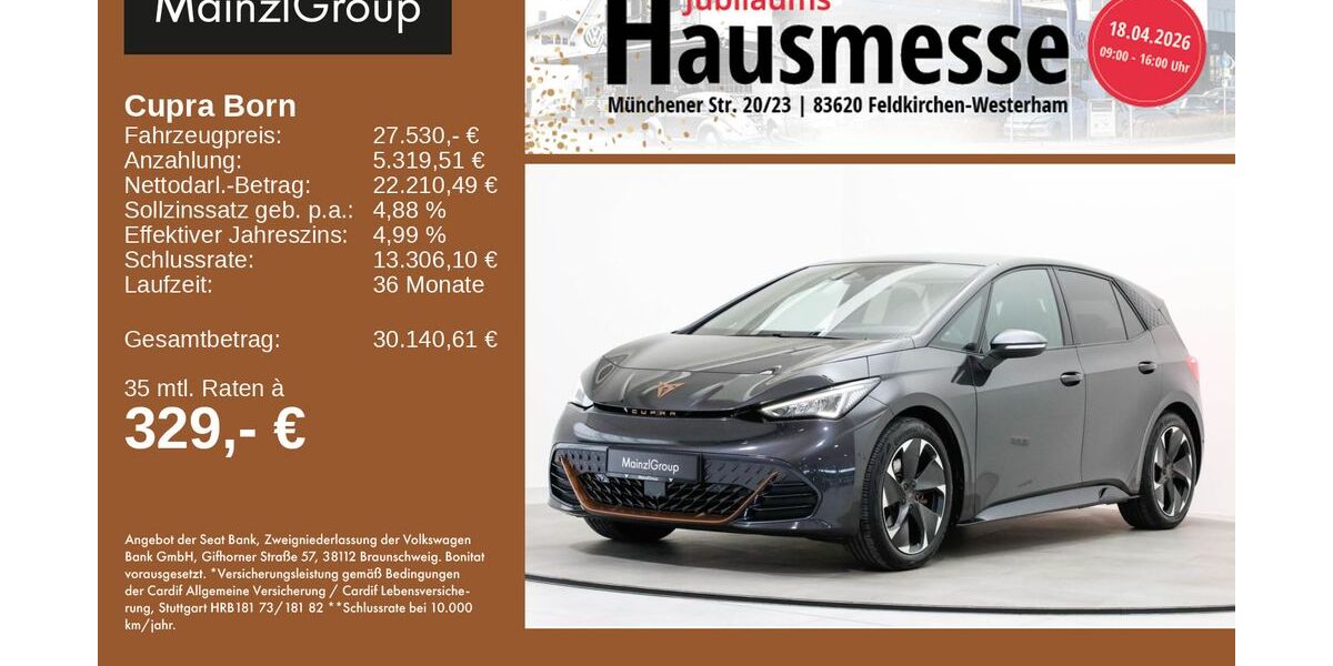 Cupra Born 33.747 km 26.960 &euro; Feldkirchen/Westerham 83620