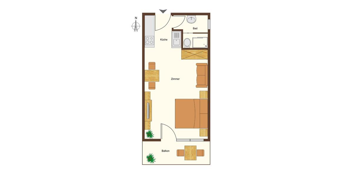 Erdgeschoßwohnung Inzell - 1 Zimmer, 35 m&sup2;, 225.000&euro; | Angebot:25719394