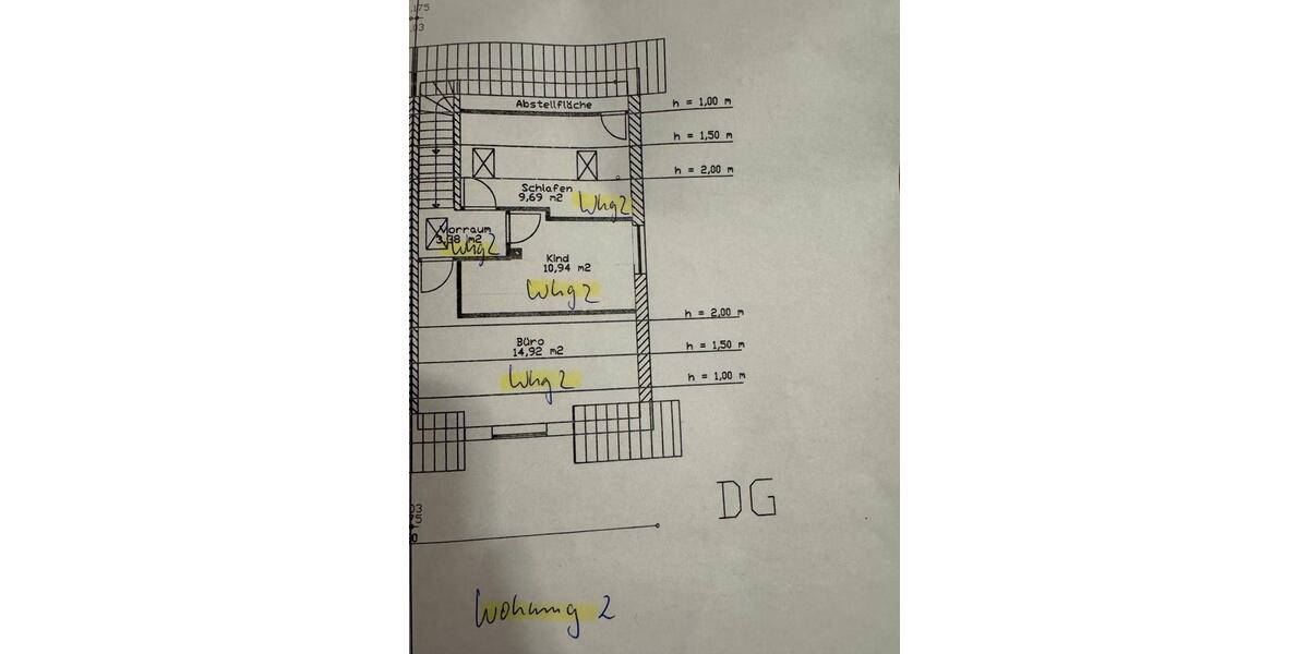 Etagenwohnung Dorfen - 3 Zimmer, 85 m&sup2;, 1.030&euro; | Angebot:25422526