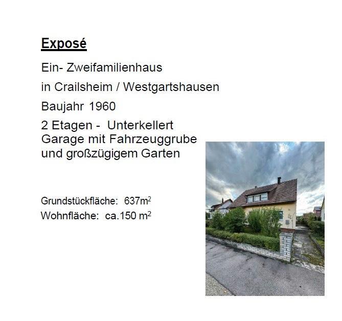 Einfamilienhaus Zweifamilienhaus Crailsheim Westgartshausen