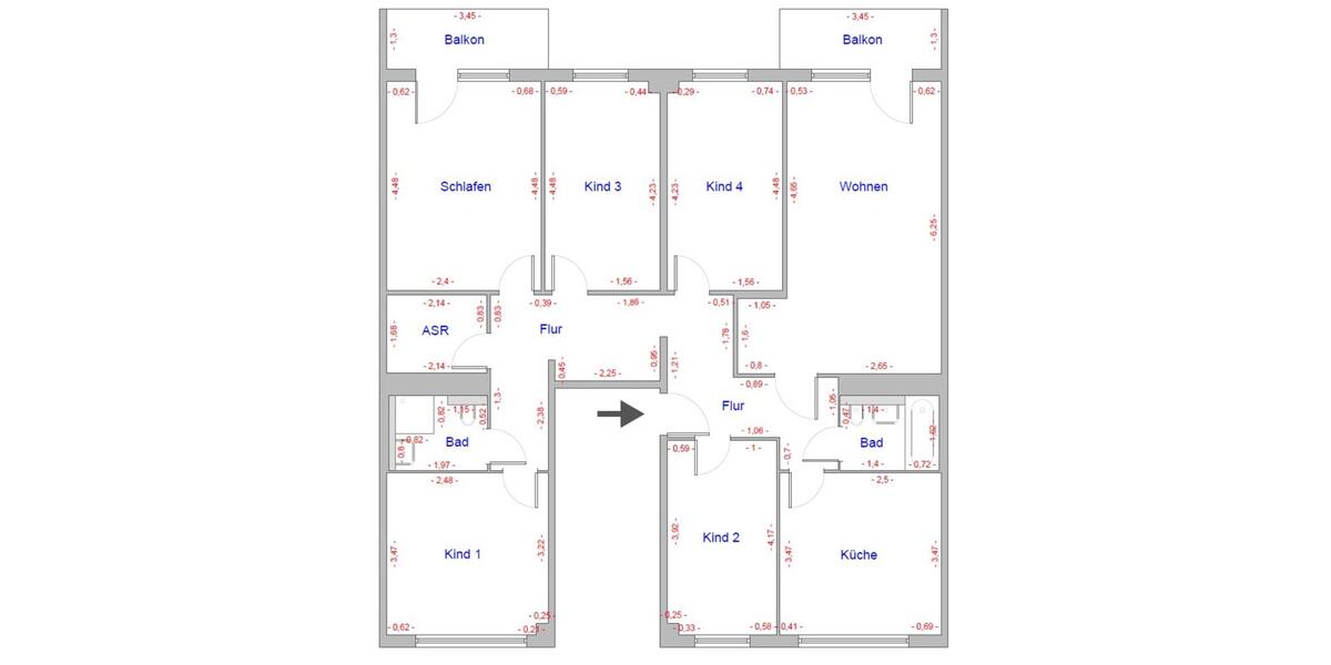 Etagenwohnung Zschopau - 6 Zimmer, 126 m&sup2;, 844&euro; | Angebot:24625039