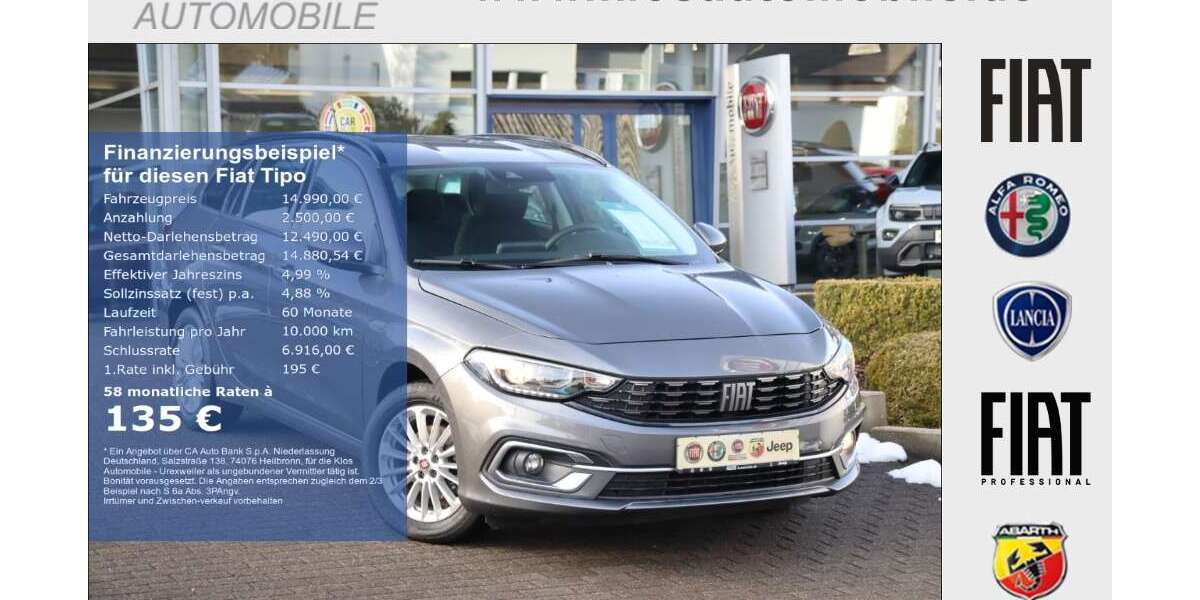 Fiat Tipo 33.920 km 14.990 &euro; Marpingen 66646