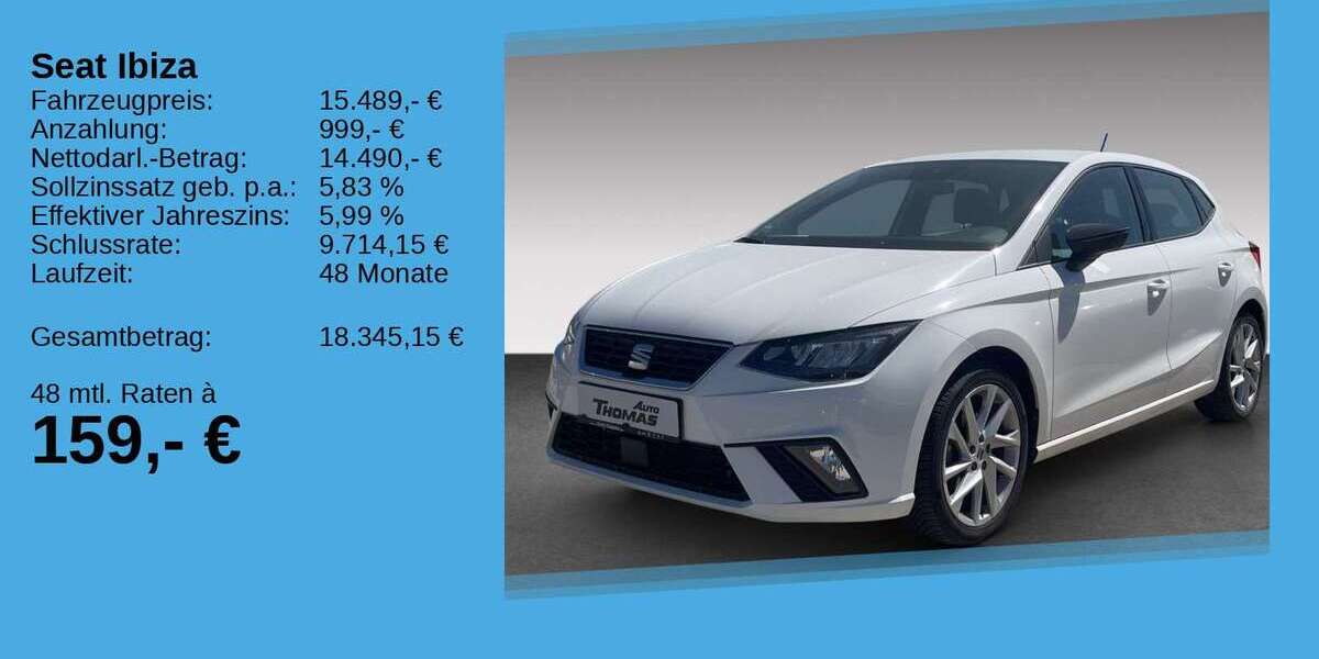 Seat Ibiza 32.750 km 15.489 &euro; Bonn 53227