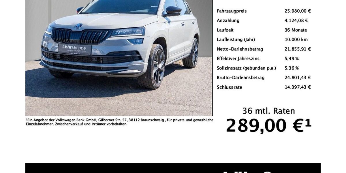 Skoda Karoq 67.525 km 25.980 &euro; Trier 54292