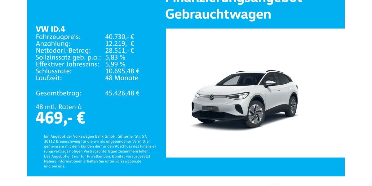 VW ID.4 5.661 km 40.730 &euro; Stuttgart-Feuerbach 70469
