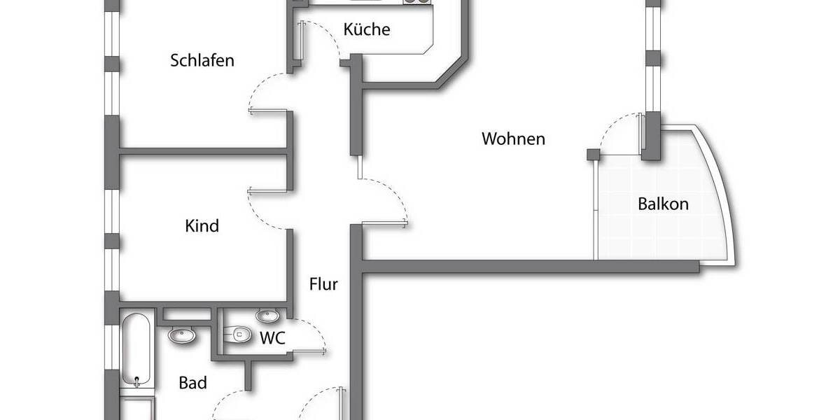 Etagenwohnung Weinstadt / Endersbach Endersbach - 3 Zimmer, 79 m&sup2;, 289.000&euro; | Angebot:26014621