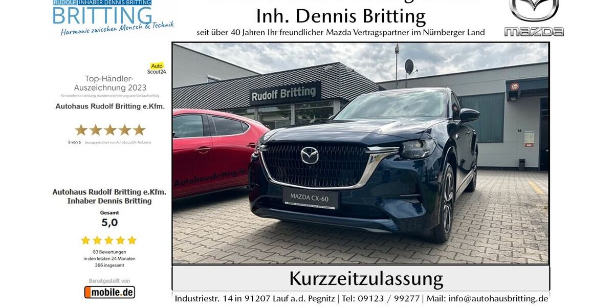 Mazda CX-60 6.000 km 54.990 &euro; Lauf 91207