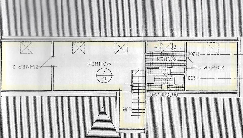 Dachgeschoßwohnung Fulda Aschenberg - 3 Zimmer, 61 m&sup2;, 520&euro; | Angebot:26694095